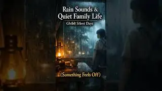 Rain Sounds & Quiet Family Life | Ghibli Silent Days (Something Feels Off)