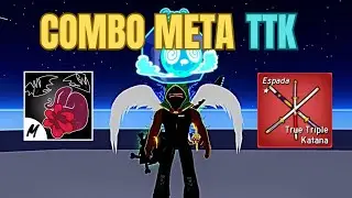 FUI PVP com o COMBO META de TTK no Blox Fruits 