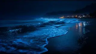 Fall Asleep In Under 3 Minutes - 10 Hours of Soothing Ocean Sounds At Night Release Stress And Sleep