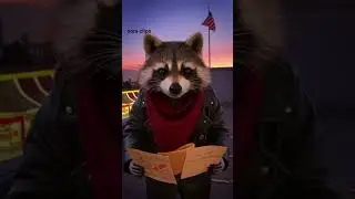 Raccoon Wants To Take Over The World With The Crabby Patty Secret Formula #mightyraccoon #sora2 #ai