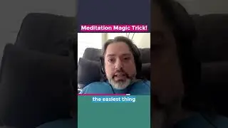 If you just can't meditate, WATCH TILL THE END FOR A HACK! #shorts