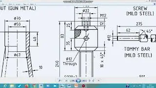 Modeling of Screw Jack in Creo 3.0 software - Part-3 Screw Spindle