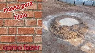 COMO FAZER MASSA PARA ASSENTAR TIJOLO PASSO A PASSO PEDREIRO CONSTRU&Ccedil;&Atilde;O CIVIL