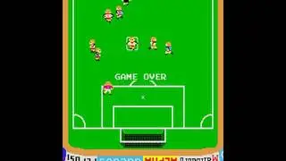 Exciting Soccer II (Alpha Denshi Co. 1984)  Attract Mode 60fps