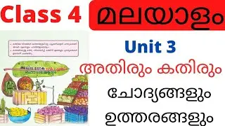 Class 4 Malayalam Unit 3 Athirum Kathirum explanation and full activities| Athirum kathirum #class4