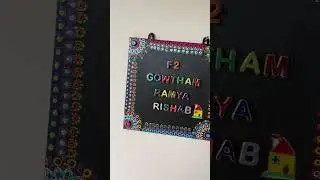 Terracotta name board❤️ #diy #artbyshaaru #trendingshorts #trending #tamil