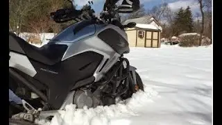 Honda NC750X DCT cold start - winter