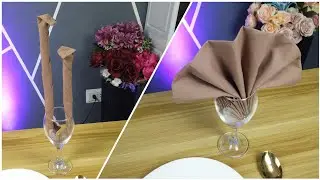 2 DESIGN NAPKIN FOLDING