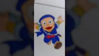 Drawing ninja hattori #ninjahattori #nickelodeon  #cartoons #ninja #childhoodmemories #cartoonart