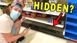 HIDDEN POKEMON CARDS FOUND UNDER A TARGET SHELF! (opening It)