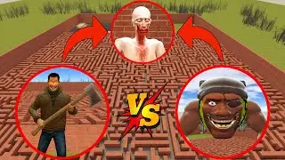 NEW ADAN MECH and LIN GANG MELON FAMILY VS ITALIAN BRAINROT Family VS SCP-096 in Garry's Mod!