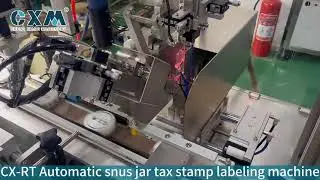 Automatic Tax Stamp Labeling Machine | Precise Positioning Labeler for Cigarette & Snus Box