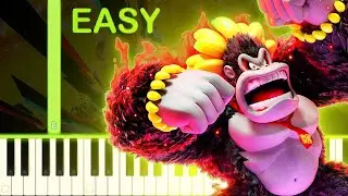KONG BANANZA THEME | Donkey Kong Bananza - EASY Piano Tutorial