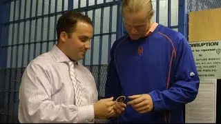 Majestic and Noah Syndergaard visit NYPD 110th Precinct
