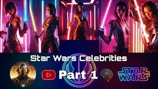 Star Wars - Best of stars generated by AI to Jedis - Part 1 #ai #starwars #celebrity