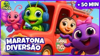 💚🎧 Rodas do Onibus vão Griar com Tico, Dona Aranah e Toda Turma | Musica Infantil