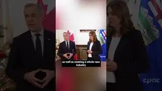 PM Mark Carney speaks before signing Alberta energy deal