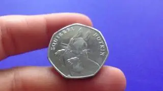 Beatrix Potter&rsquo;s lovable rogue, Squirrel Nutkin, on a 50p coin