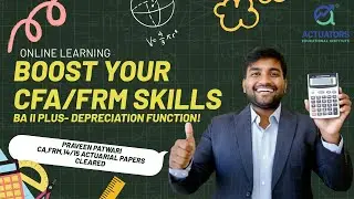 Boost your CFA/FRM skills with Texas Instruments BA II Plus- Depreciation Function