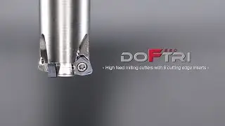 Hochvorschubfräser mit 6-schneidigen Wendeschneidplatten