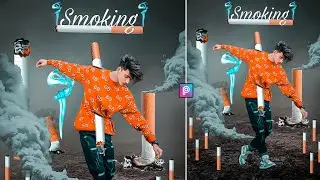 Cigarette photo editing 🚬| Picsart cigarette smoke editing | Cigarette photo editing kaise karen ?