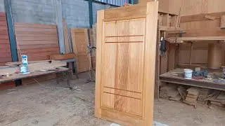 como fazer porta de madeira com almofada