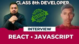 Class 8 Student Mock Interview | HTML CSS JavaScript React | Inspiring Tech Journey