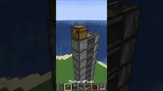 🦊Como fazer um elevador de itens no Minecraft #shorts