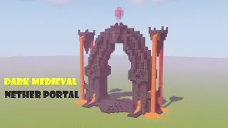 Medieval Dark Nether Portal | Minecraft Timelapse