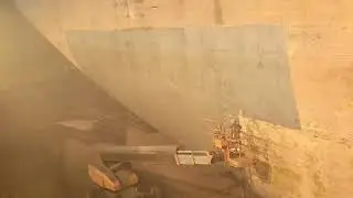 Under water full sand blasting SA 2.0 bulker  carrier