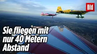 Skytexter: Mysteri&ouml;se Himmelsbotschaften &ndash; diese Kunstflieger stecken dahinter