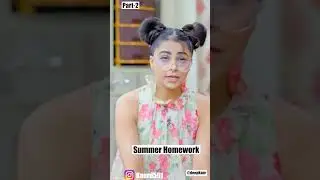 Summer Homework | Deep Kaur | #shorts #vacation #summer #school #comedy
