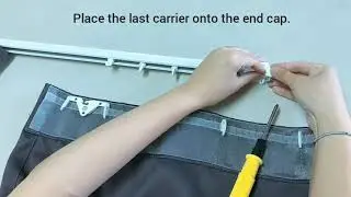 Wave Curtain Clear Pocket Tape System Installation