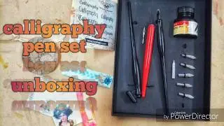 Calligraphy pen set unboxing.