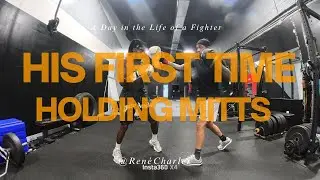 First Time Learning Mitt Work | Beginner Boxing Session