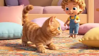 Five Silly Baby Kittens Tiptoeing Together | Nursery Rhymes for Kids & Baby Songs