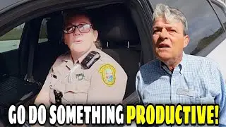 I Filmed A Federal Bank & 4 Cops Rolled Up - BIG MISTAKE 
