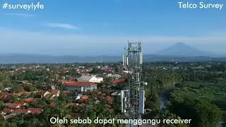 DJI Drone Test Tutorial - Indonesia BTS Telkomsel : Maintenance & Condition Survey