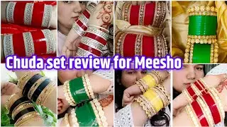 चूड़ा सेट reivew from meesho | punjabi chuda set Meesho chuda set chuda|@Meesho #meesho #meeshofinds
