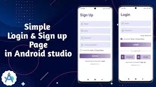 Stylish Login and Signup Page in Android studio || Stylish Login and Signup Ui in Android studio
