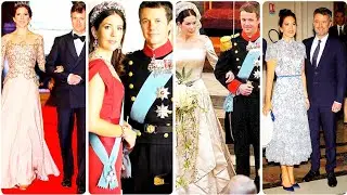 Queen Mary and king Frederick 20th wedding anniversary in Norway and gala Dinner with the new tiara