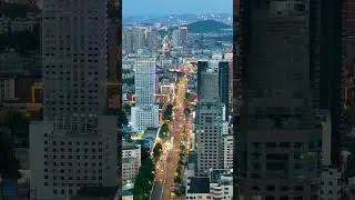 Beautiful Xuzhou Skyline in 8K 🌆 | Night Drone View #China