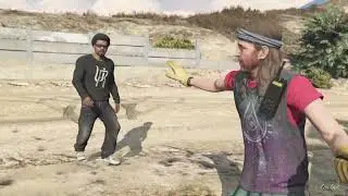 GTA5 😎 FRANKLIN MET A CRAZY DUDE CALLED OMEGA IN SANDY SHORES 💯