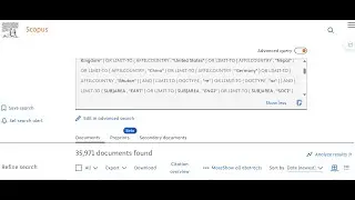 How to run a search operation as per the PRISMA guideline in Scopus for SR? @AJBChannel2021