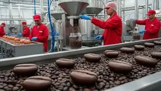 Inside the Coffee Factory: From Raw Beans to Premium Brew!