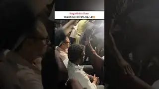 Naga Babu Garu Watching HHVM LIVE! 🎥🔥 #BlockBusterHHVM #hariharaveeramallu #hhvm #pawankalyan