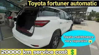 Toyota fortune automatic 20,000 km service | service | experience | service cost 💲| uttam toyota ||