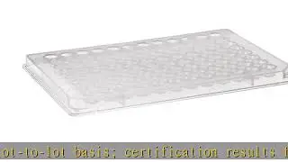 Corning 3369 Polystyrene Flat Bottom 96 Well High Bind EIA/RIA Easy Wash Clear Microplate, Without