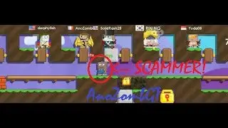 Growtopia || Scammer Success in Drop Game