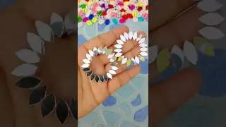 How To Make Earrings With Mirror🪞🤩Diy Earrings Making❤️🌼#shorts#youtubeshorts#vairal#trending#diy